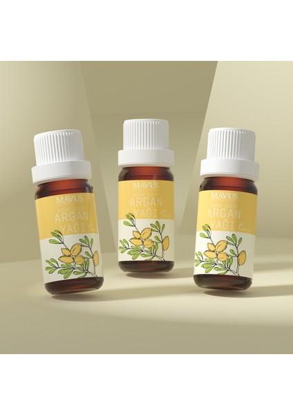 Argan Yağı 3'lü Set 10 ml %100 Saf ve Doğal Soğuk Sıkım (Arganıa Spınosa Oıl)