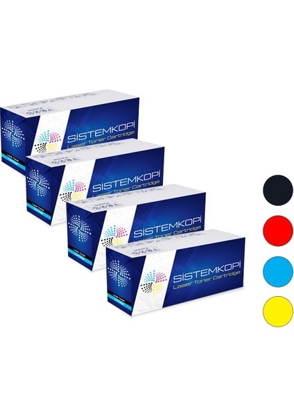 Canon MF655CDW CRG-067 Muadil 4 Renk Toner Seti