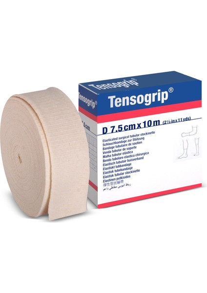 Tensogrip Tubular Bandaj Bsn Boru Bandaj 7,5cm x 10M Beyaz D Beden