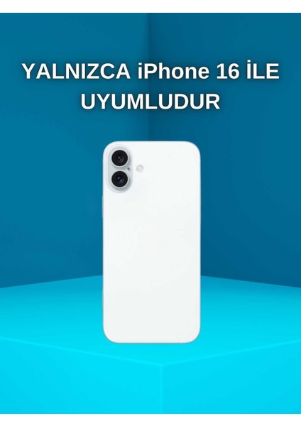 iPhone 16 Uyumlu Darbelere Karşı Korumalı Magsafe Özellikli Turuncu Detaylı Sararmaz Şeffaf Kılıf