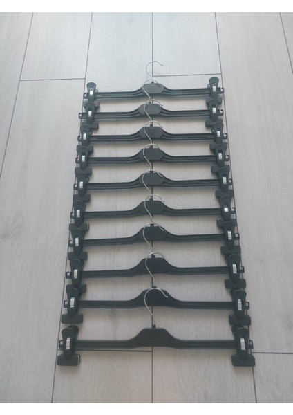 ŞENPA PLASTİK SİYAH ETEK PANTOLON ASKISI 10 ADET EM38 fiyatları