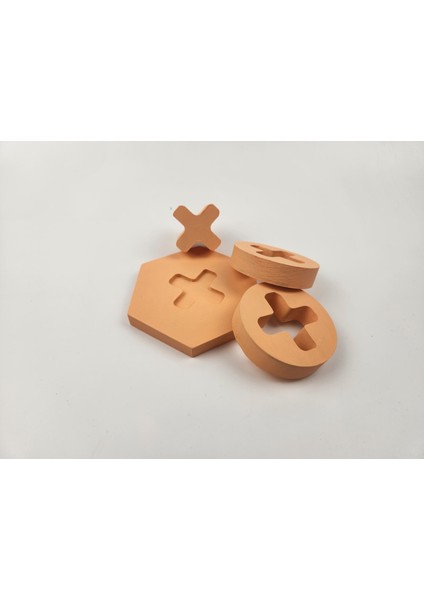 Boyalı Montessori Doğal Ahşap Eğitici Oyuncak Pastel Blok Puzzle modelleri
