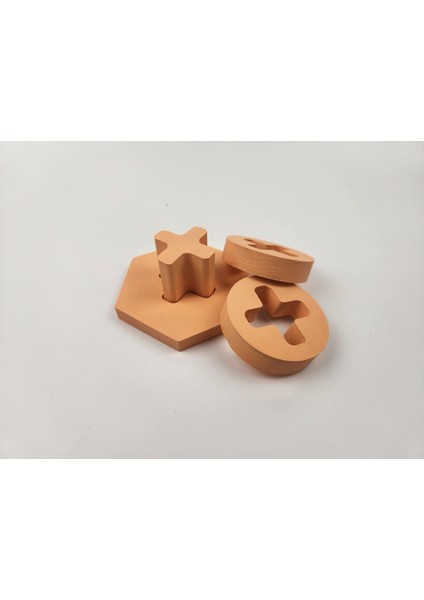 Boyalı Montessori Doğal Ahşap Eğitici Oyuncak Pastel Blok Puzzle fırsatları