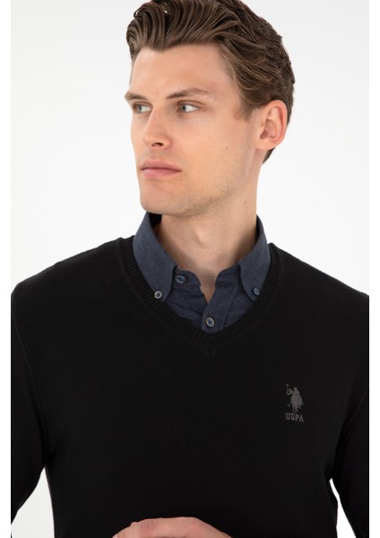 Erkek Siyah Kazak /Triko 50288886-VR046 fiyatları