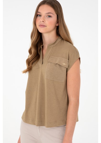 Kadın Haki Tişört 50281814-VR027 modelleri