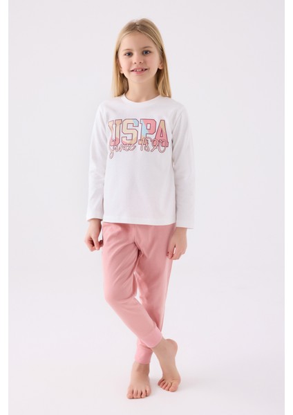Kız Çocuk Krem Pijama Takım 50299772-VR071