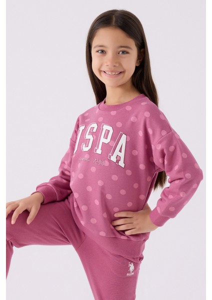 U.s. Polo Assn. Kız Çocuk Mor Pijama Takım 50299868-VR038