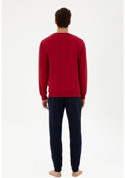 Erkek Bordo Pijama Takım 50301712-VR014 fırsatları