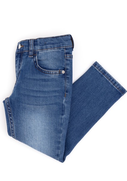 U.S. Polo Assn. Erkek Çocuk Mavi Jean Pantolon 50289637-DN0022