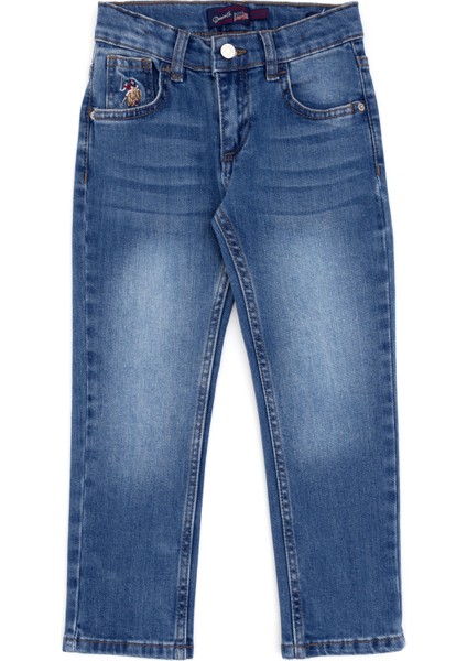 U.S. Polo Assn. Erkek Çocuk Mavi Jean Pantolon 50289637-DN0022