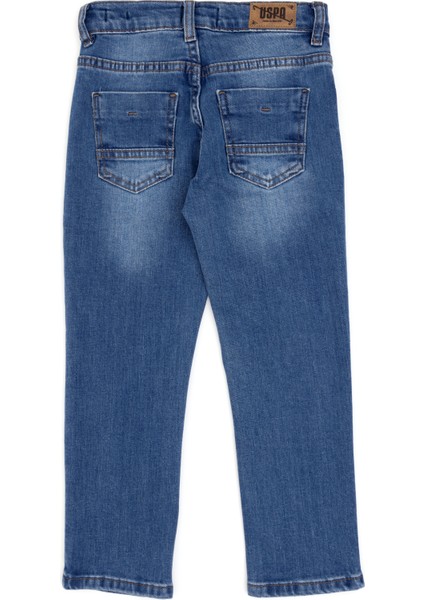 U.S. Polo Assn. Erkek Çocuk Mavi Jean Pantolon 50289637-DN0022