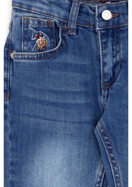 U.S. Polo Assn. Erkek Çocuk Mavi Jean Pantolon 50289637-DN0022