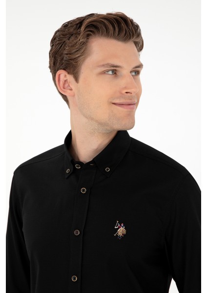 Erkek Siyah Gömlek Basic 50295675-VR046 fiyatları