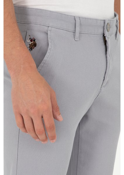 U.s. Polo Assn. Erkek Açık Gri Pantolon (Kanvas-Chino) 50291166-VR001