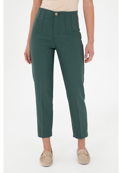 Kadın Koyu Yeşil Pantolon (Kanvas-Chino) 50290404-VR079 fiyatları