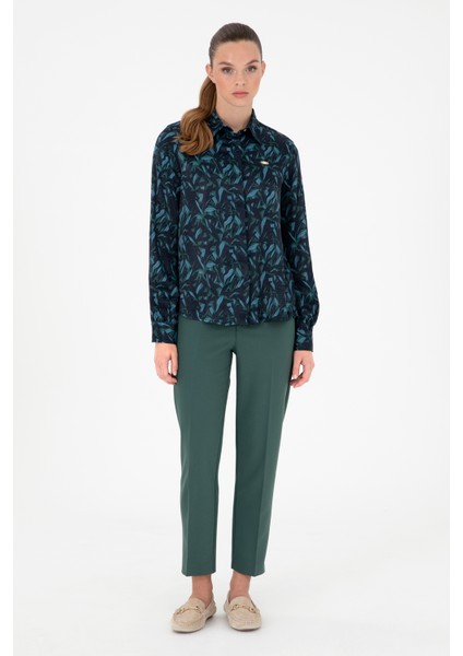 Kadın Koyu Yeşil Pantolon (Kanvas-Chino) 50290404-VR079 modelleri