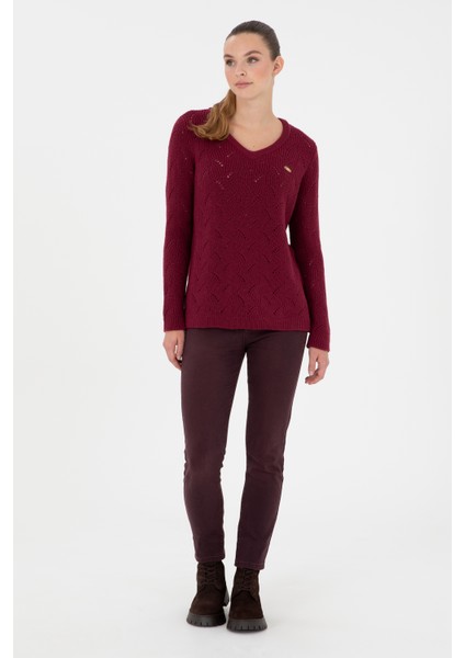 Kadın Bordo Pantolon (Jean) 50291029-VR014 modelleri