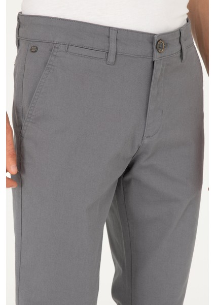 U.s. Polo Assn. Erkek Gri Pantolon (Kanvas-Chino) 50291162-VR024