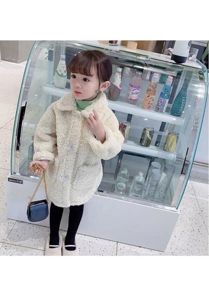 Kız Bebek Çocuk Beyaz Welsoft Peluş Astarlı Hırka Mont fiyatları