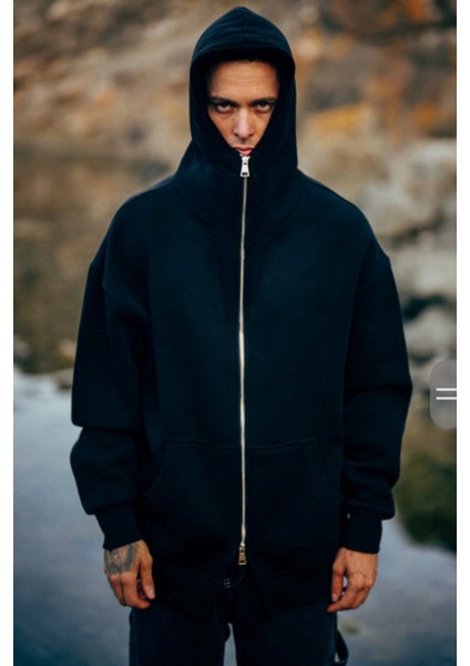 Full-Zip Oversize Hoodie