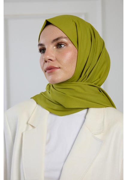 Pure Pamuk Şal Yağ Yeşili