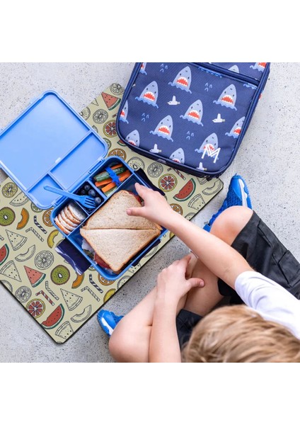 School Meyve Partisi Krem Sıvı Geçirmez Beslenme Matı Kaymaz Yıkanabilir Okul Yemek Pad 35X45CM fiyatları
