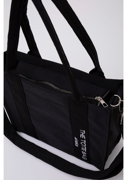 Milano Siyah Kadın Omuz Çantası - Kumaş indirimleri