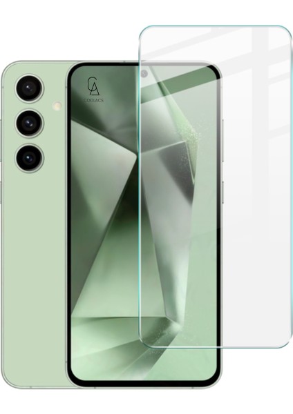 Samsung Galaxy S24 Fe ile Uyumlu Kılıf Soft Yumuşak Telefon Kılıfı ve Temperli Cam Ekran Koruyucu