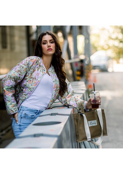 Retro Garden Kapitone Ceket