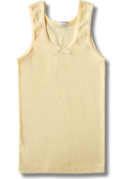 %100 Pamuklu Ribana Kız Çocuk Atlet Fanila Iç Çamaşır 6lı Set fiyatları