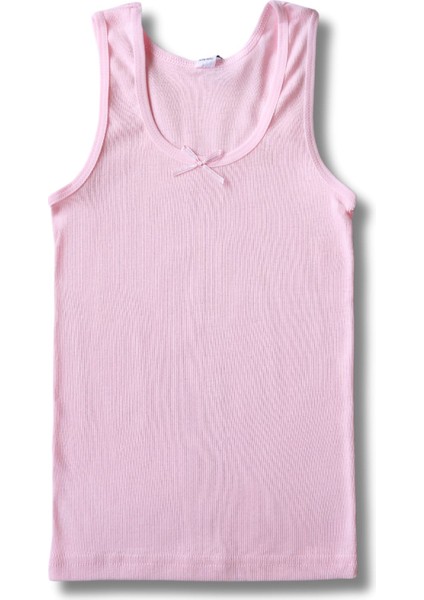 %100 Pamuklu Ribana Kız Çocuk Atlet Fanila Iç Çamaşır 6lı Set modelleri