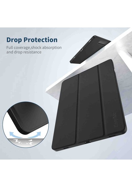 Samsung Galaxy Tab S10+ Plus SMX820 Case Kalem Bölmeli Tam Kılıp Kılıfı modelleri