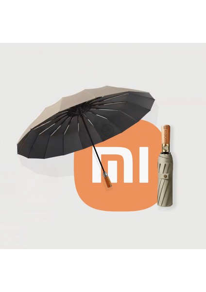Mijia Tam Otomatik Maun (UDF99+ Güneş / Yağmur) Hafif Fiber Iskeletli Şemsiye