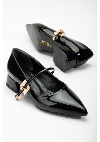 Suins Apena Model Tek Taş Detaylı Kadın Kısa Topuklu Ayakkabı modelleri