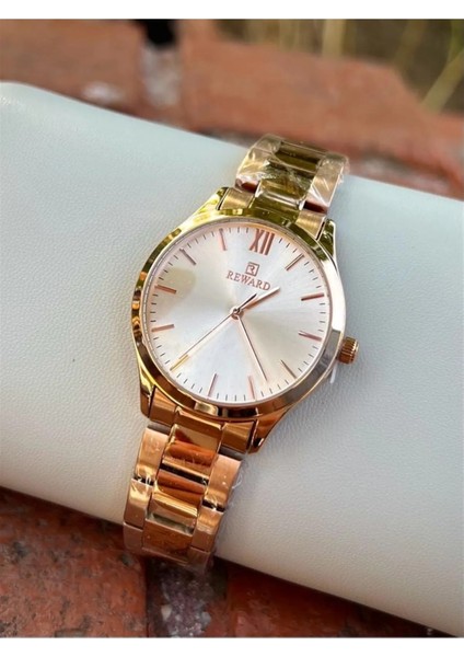Rosegold Çelik Kordon Sade Şık Kadın Kol Saati
