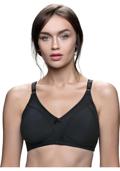 Kadın Büyük Beden C Cup Sütyen Pamuklu Penye Desteksiz Kapsız Geniş Günlük Rahat Toparlayıcı Sütyen