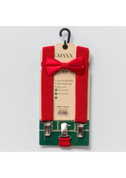 Çocuk Pantolon Askısı Papyon Set ( 0-24 Ay )