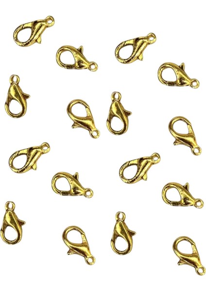 Papağan Takı Klips 100 Adet 502 Papağan 12X6MM Takı Tasarım Malzemesi Bileklik Klips Kolye Klips