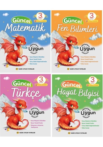 Sadık Uygun 3.sınıf Güncel 4'lü Kitap Seti