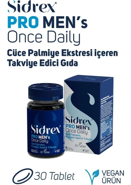 Pro Men's Once Daily - Cüce Palmiye Ekstresi İçeren Takviye Edici Gıda 30 Tablet fiyatları
