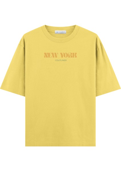 Basic New York Oversize T-Shirt (Ekstra! Bol Kesim)