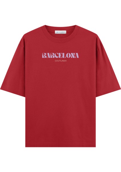 Basic La Sagrada Familia Oversize T-Shirt (Ekstra! Bol Kesim)