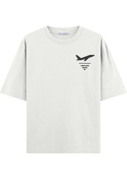 Airplane Mode Oversize T-Shirt (Ekstra Bol Kesim)