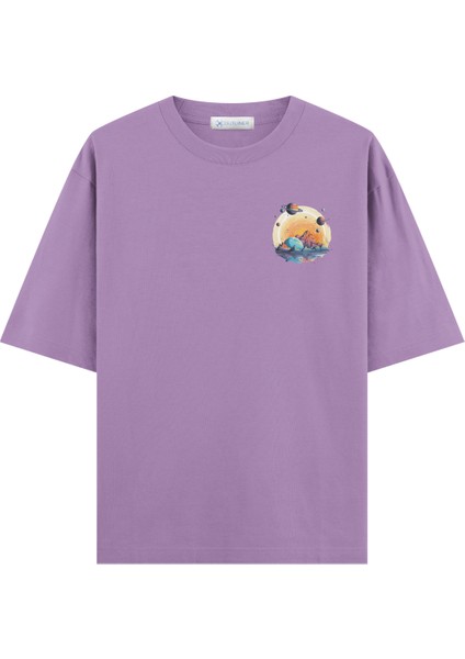 Planets Oversize T-Shirt (Ekstra! Bol Kesim)
