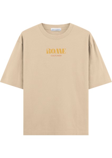 Basic Rome Oversize T-Shirt (Ekstra! Bol Kesim)