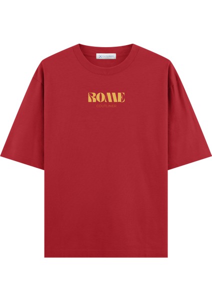 Basic Rome Oversize T-Shirt (Ekstra! Bol Kesim)