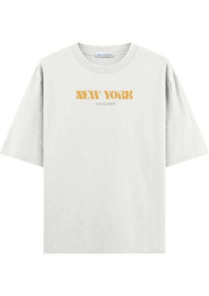 Basic New York Oversize T-Shirt (Ekstra! Bol Kesim)