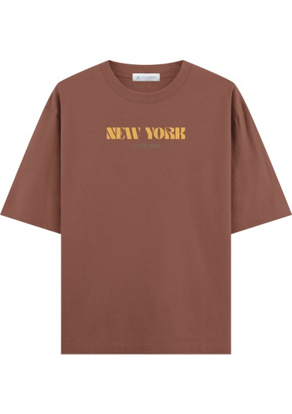 Basic New York Oversize T-Shirt (Ekstra! Bol Kesim)