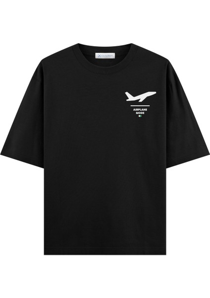 Airplane Mode Oversize T-Shirt (Ekstra! Bol Kesim)