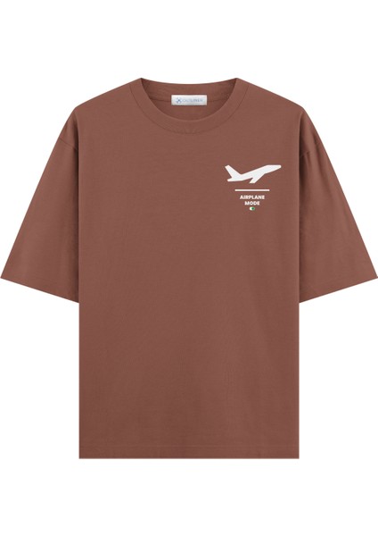 Airplane Mode Oversize T-Shirt (Ekstra! Bol Kesim)